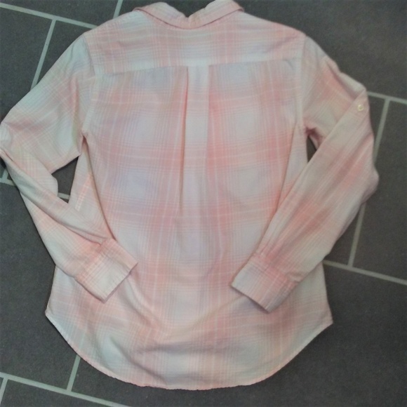 Ralph Lauren Plaid Button Front Shirt Pink White Size Small - Picture 7 of 7